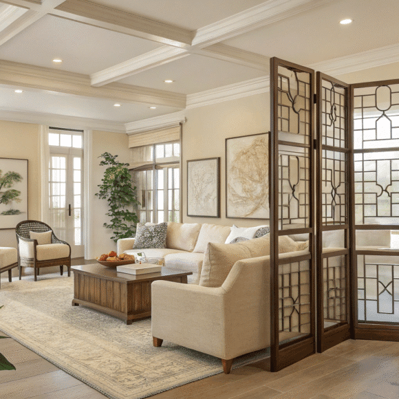 Living Room Partition Ideas