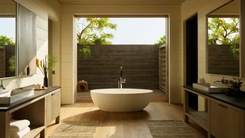 10 Biophilic Bathroom Design Ideas for a Calm Space