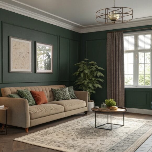 Dark Green Living Room Ideas for Instant Elegance