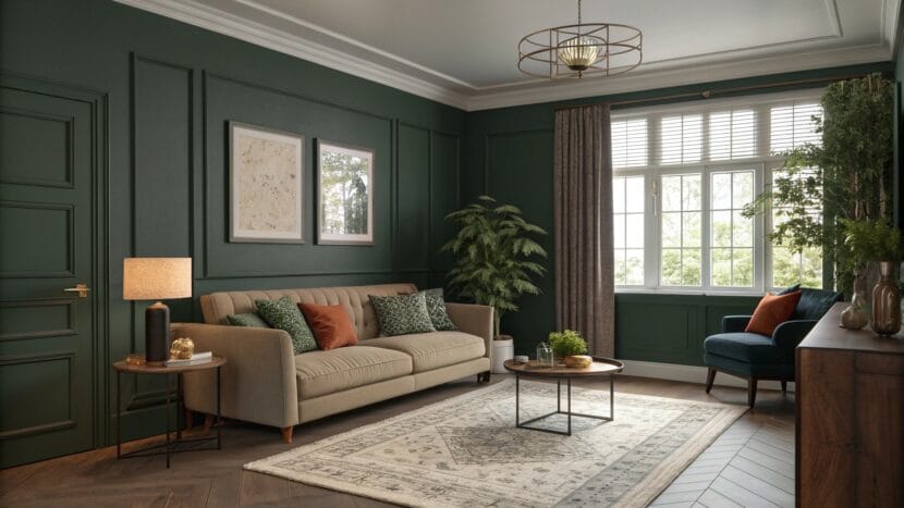 Dark Green Living Room Ideas for Instant Elegance