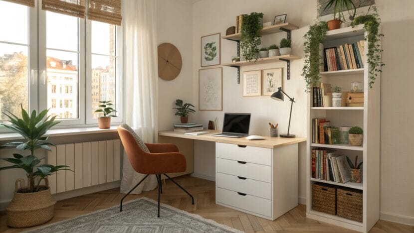 How to Declutter Your Office: 5 Stylish Storage Solutions You Need Clean organized office showing how to declutter your office with stylish storage solutions