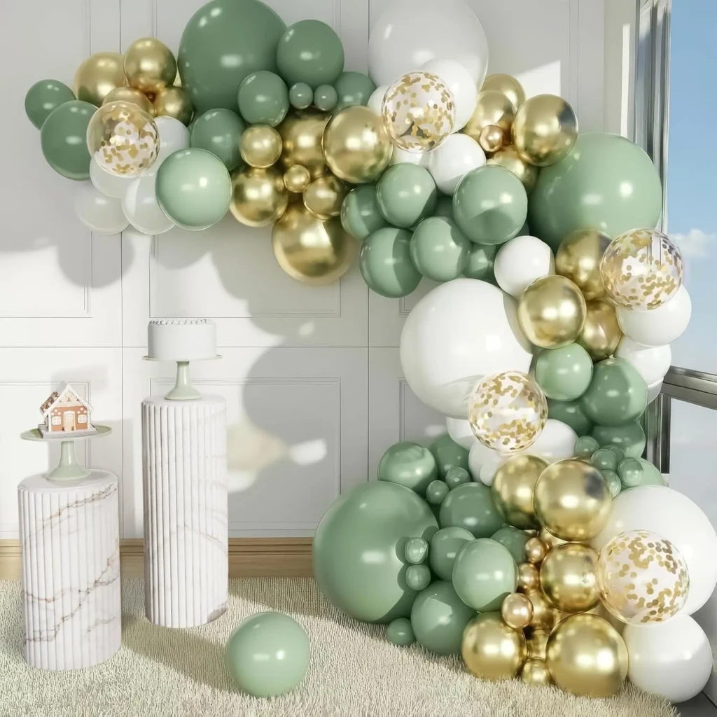 birthday decoration ideas with colorful balloons and table setup