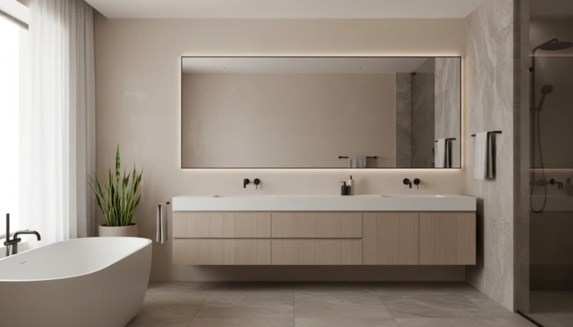 2026 Bathroom Trends: Sleek Minimalist Designs You'll Love 2026 bathroom trends with minimalist bathroom design, featuring floating vanity, natural materials, and a sleek modern look